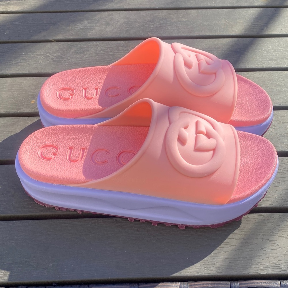 Gucci Coral Slide Sandals